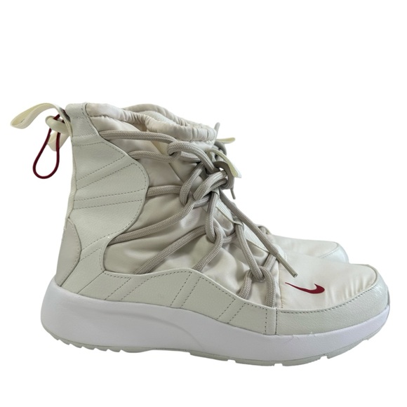 Nike Tanjun High Rise Sneakers in Phantom/Desert Sand/Gym Red Women's Size 8.5 - Picture 2 of 16